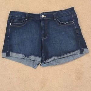 White House Black Market Denim Shorts Size 12
